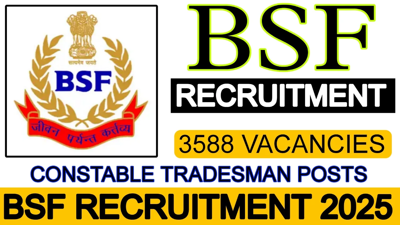 BSF Constable Tradesman Recruitment 2025